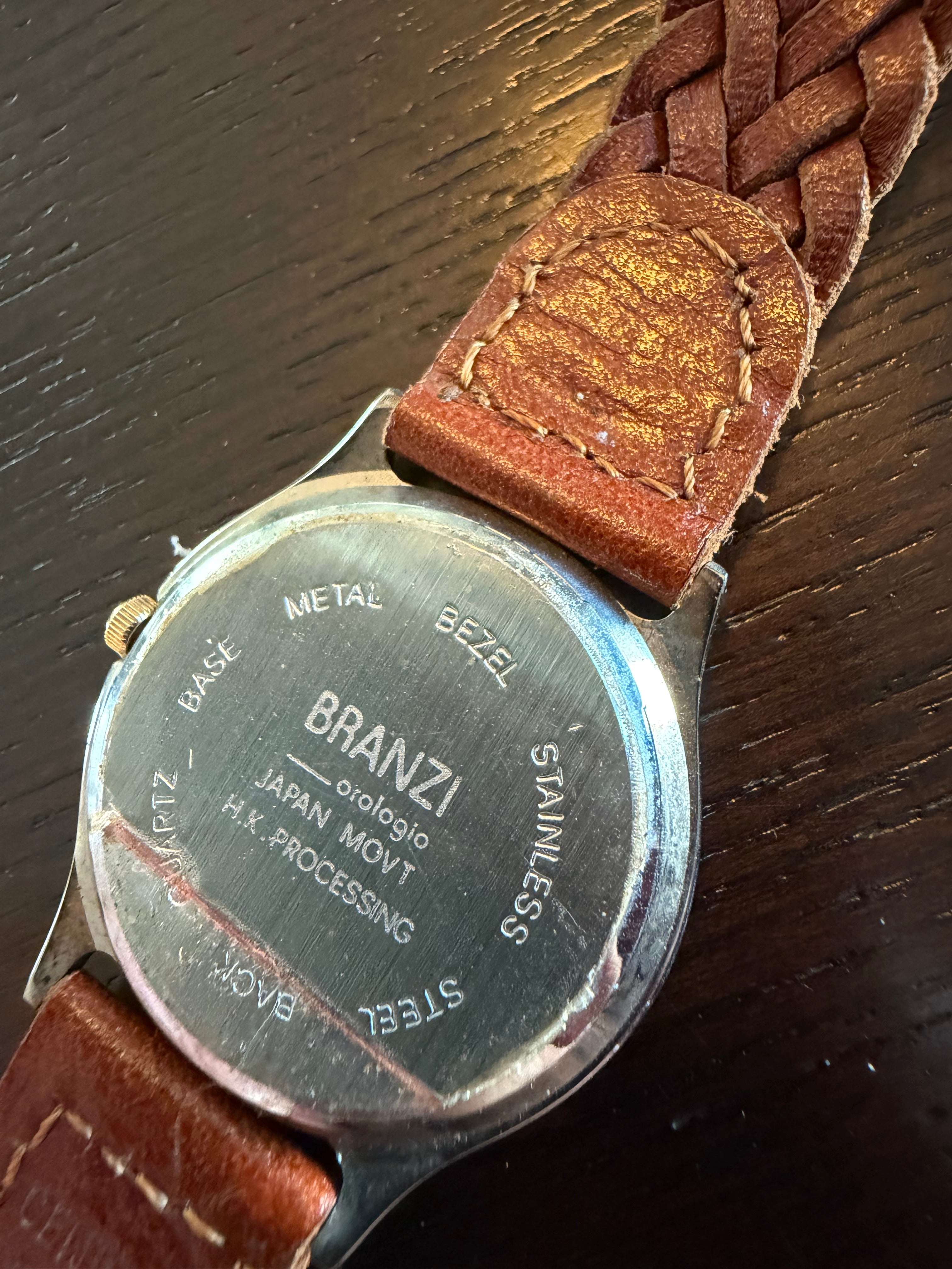 Hard Rock Cafe Tijuana Branzi Quartz Watch – Save the Planet Dial – Brown Leather Strap