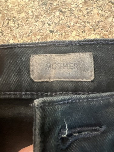 Mother the Super Swooner Jeans Size 25 Here Storm Cloud Skinny