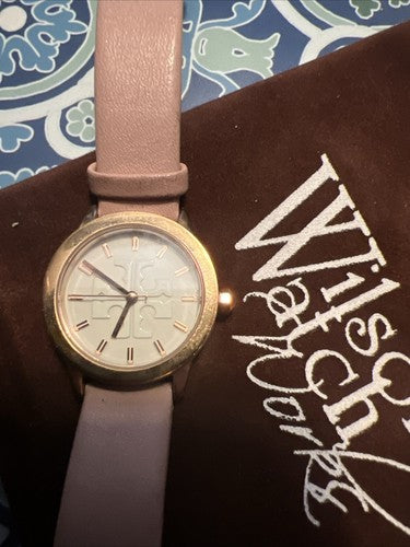 Tory Burch Miller Quartz Rose Gold Tone Ladies Watch TBW2006 New Battery/gasket