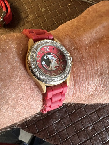 fsu seminoles merch bling watch 35mm NOS Never Worn New Batt