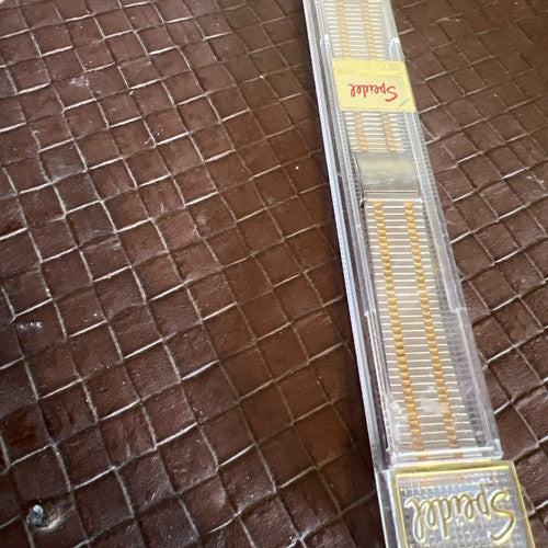 Speidel Sliding Clasp 2 tone Stainless 17.5mm-20mm Watch Band NOS In Package