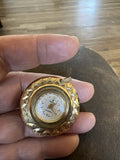 Vintage Swiss Fieldston Antimagnetic Watch Pendant Gold Tone Runs