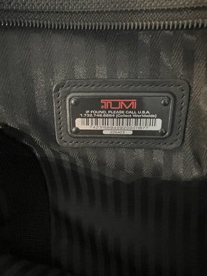 Tumi 2254D3 Ballistic Nylon/Leather Roller Carry On   Orig. Lock CLEAN XLNT