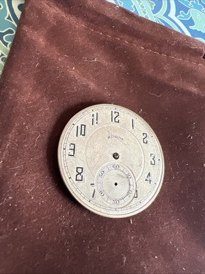 12S Illinois Pocket Watch Metal Dial 1005