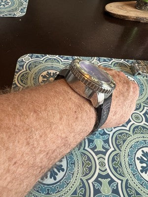 Android AD628 Divemaster GMT 54mm Purple Dial ISA 8176/2050 HUGE Watch 316L B7