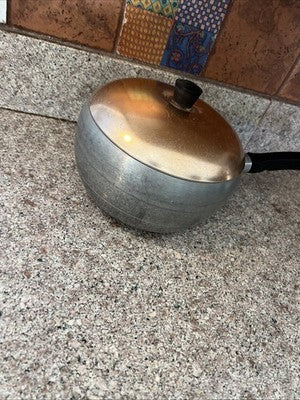 Vintage Wear-Ever 3.5 Quart Sauce Pan With Copper Lid 2103 - 1/2 Made in USA