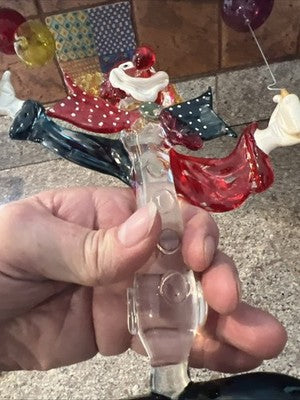 GlassOfVenice Murano Glass Clown - Balloons