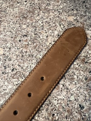 Tony Lama Womens Rhinestone Bling Hearts Tooled Western Leather Belt Size 30 Gr8