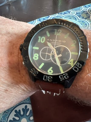 Android AD642 Divemaster Lefty Chronograph Men’s Watch Mint B7