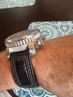 Android AD628 Divemaster GMT 54mm Purple Dial ISA 8176/2050 HUGE Watch 316L B7