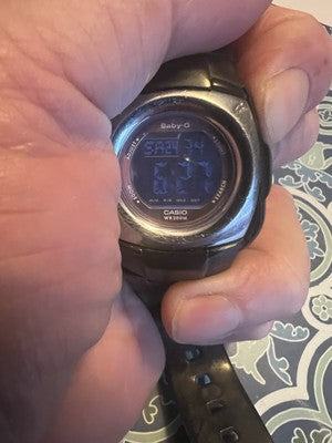 Casio Baby-G Digital Watch Black BG-1222G New Battery B6
