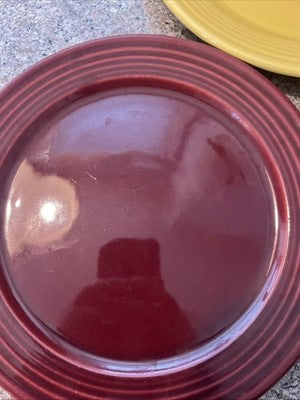 4 Vintage Bauer 9.5-9.75” Plates Lot No Damage Or Cracks