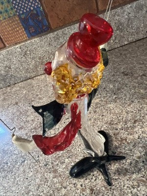 GlassOfVenice Murano Glass Clown - Balloons