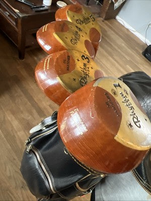 Vintage Persimmon Golf Drivers Rhythm USA Tennessee Persimmon 1,3,4,5 Xlnt.