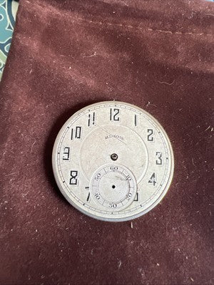 12S Illinois Pocket Watch Metal Dial 1005