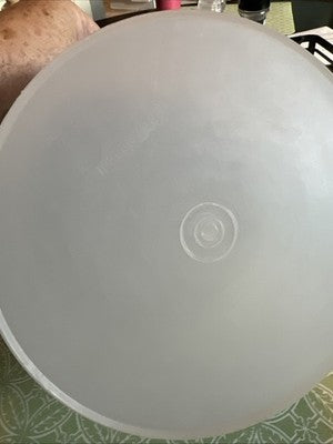 Vintage Tupperware Round Storage Container 267-3 & Lid 230-6 Clear