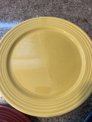 4 Vintage Bauer 9.5-9.75” Plates Lot No Damage Or Cracks