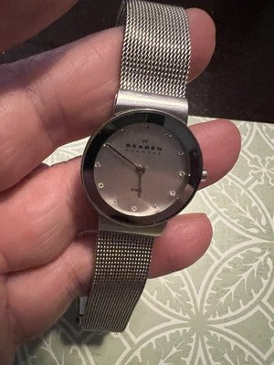 Skagen Oceanus 358sssd Wrist Watch for Women Dainty New Battery