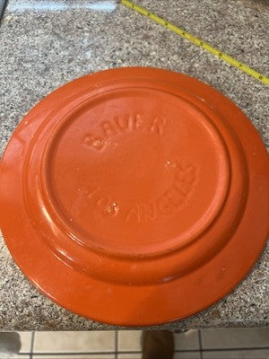 Bauer 9 1/2" Dinner plate in Orange