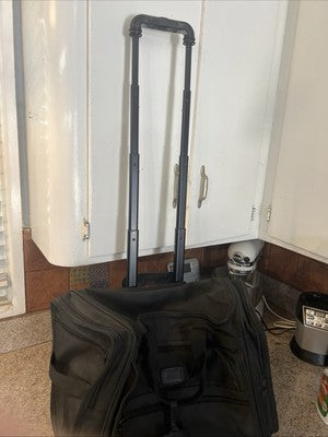 Tumi 2254D3 Ballistic Nylon/Leather Roller Carry On   Orig. Lock CLEAN XLNT