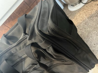 Tumi 2254D3 Ballistic Nylon/Leather Roller Carry On   Orig. Lock CLEAN XLNT