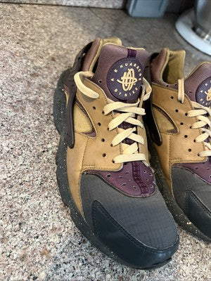 Nike Air Huarache RunPro Purple Elemental Gold Sz 8 Men’s (41 European) vgc