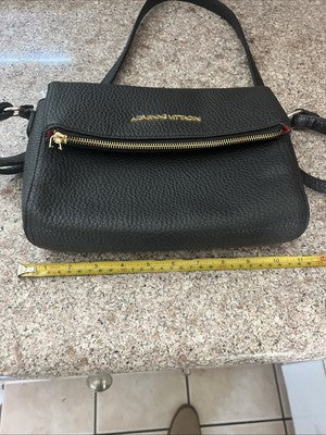 ADRIENNE VITTADINI- BLACK PEBBLED SHOULDER BAG-11”x8” Clean