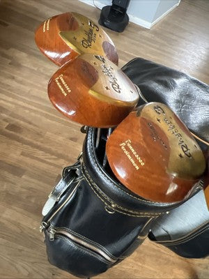 Vintage Persimmon Golf Drivers Rhythm USA Tennessee Persimmon 1,3,4,5 Xlnt.