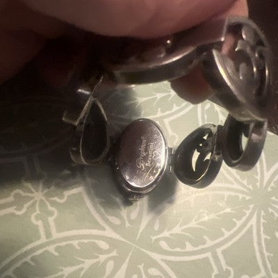 Brighton Beaumont Silver Plated Bracelet Watch Scrolled New Battery