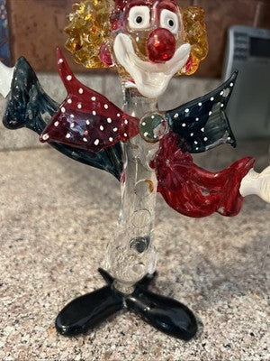 GlassOfVenice Murano Glass Clown - Balloons