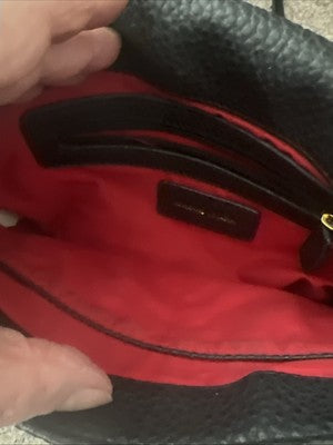 ADRIENNE VITTADINI- BLACK PEBBLED SHOULDER BAG-11”x8” Clean