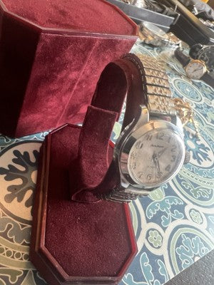 Ladies Swiss Pierre Jacquard automatic watch 1958 dainty small tiny cute b7