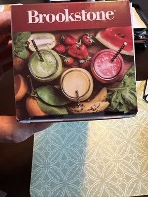 Brookstone Portable Blender BPA Free USB-C Charger & Extra Cap Included