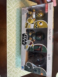 2010 HASBRO STAR WARS MINI MUGGS--BOSSK--BOBA FETT--IG 88 (NEW) TARGET EX.