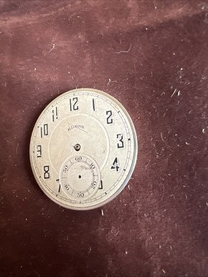 12S Illinois Pocket Watch Metal Dial 1005