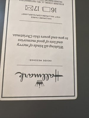 Hallmark Merry Christmas Greeting Cards With Inside Message 16 Card 17 Envelope