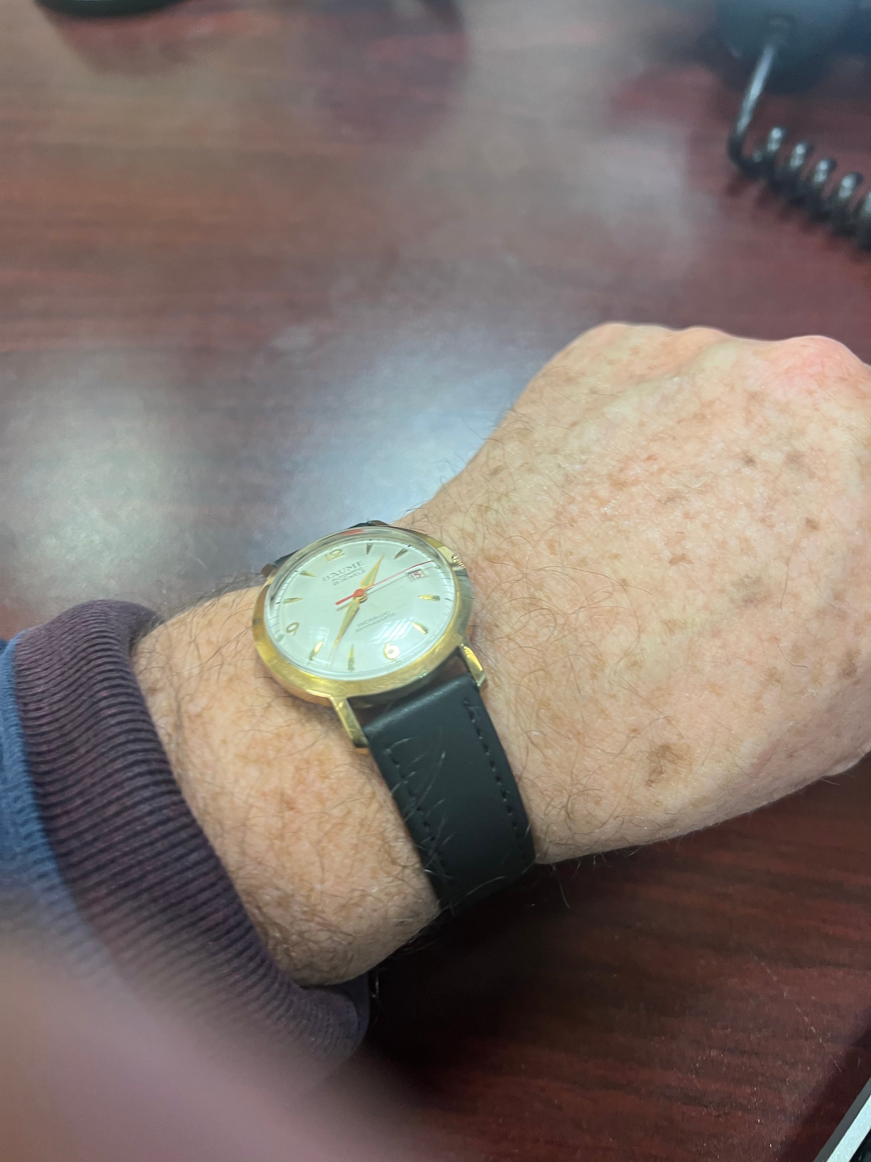 1959 Baum automatic 25 jewel men’s Swiss watch