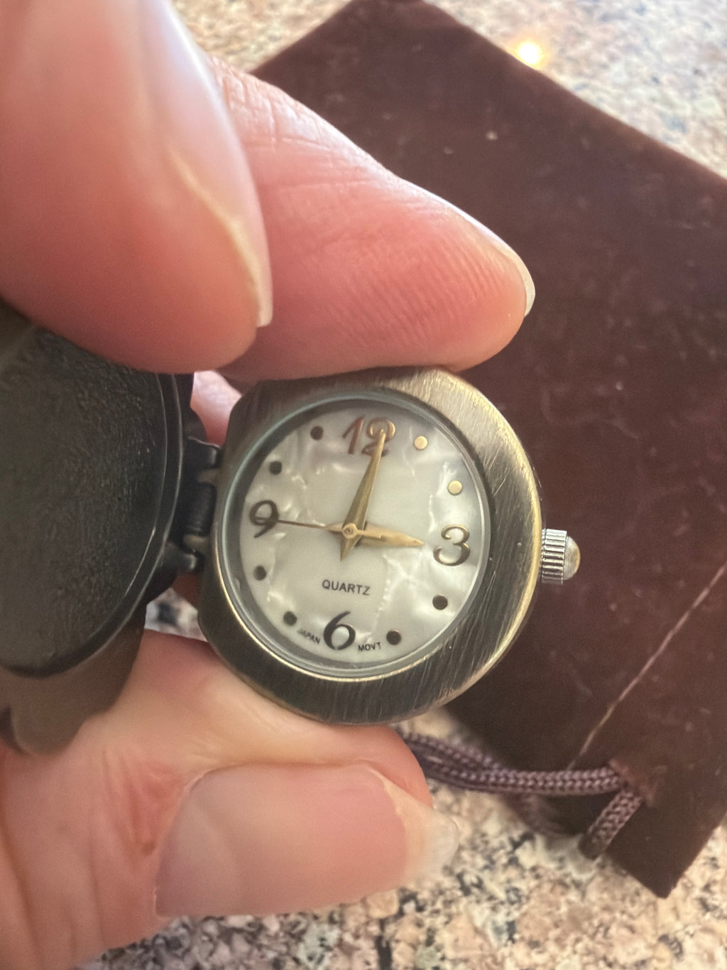 Vintage flower ring watch