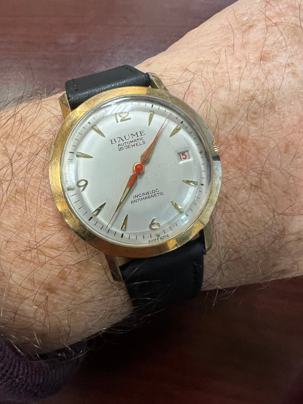 1959 Baum automatic 25 jewel men’s Swiss watch