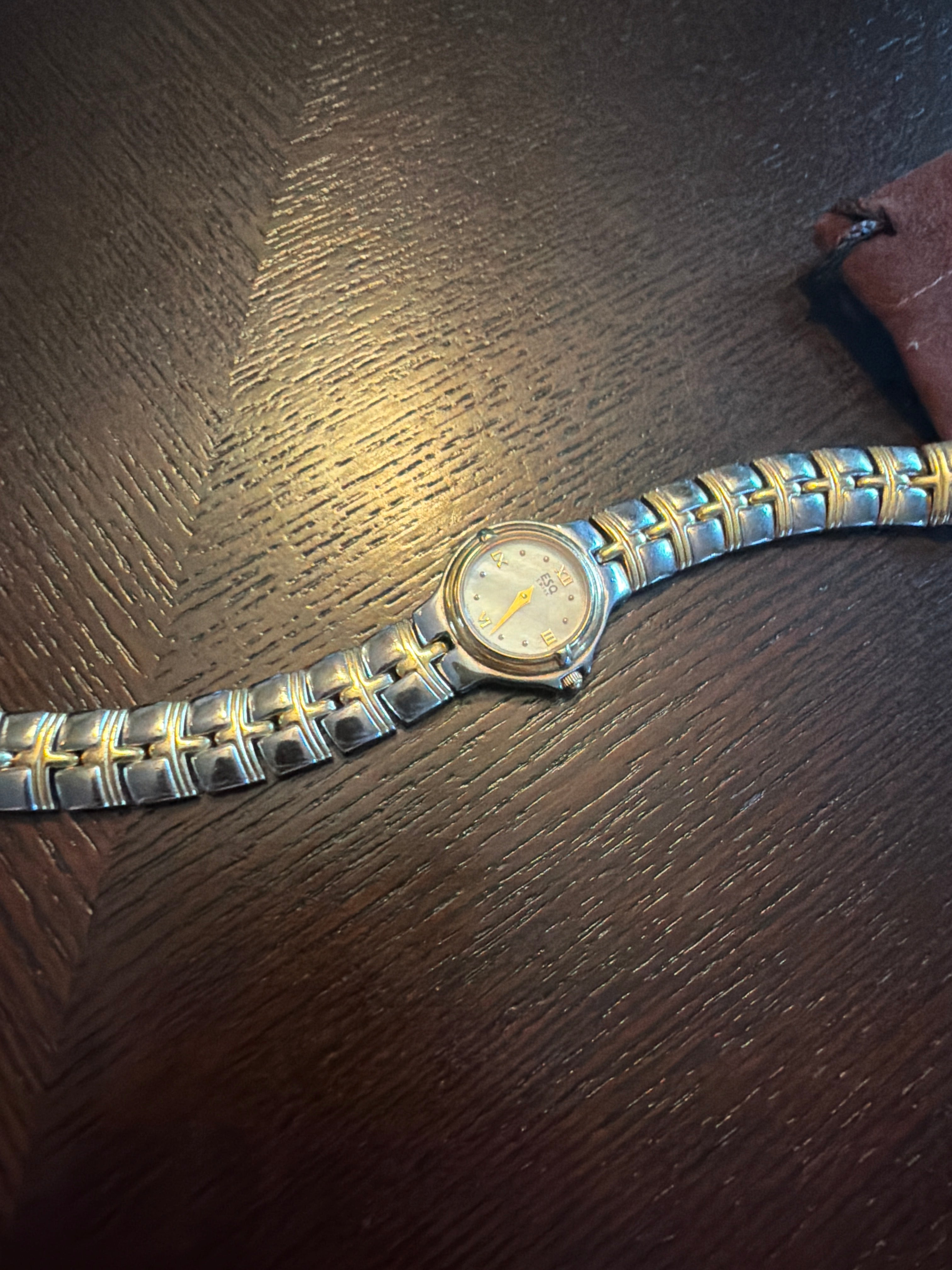 ESQ by Esquire Swiss Quartz Women’s Watch Mother of Pearl Dial Stainless Steel Bracelet