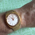 Nixon Timeteller gold tone champagne dial