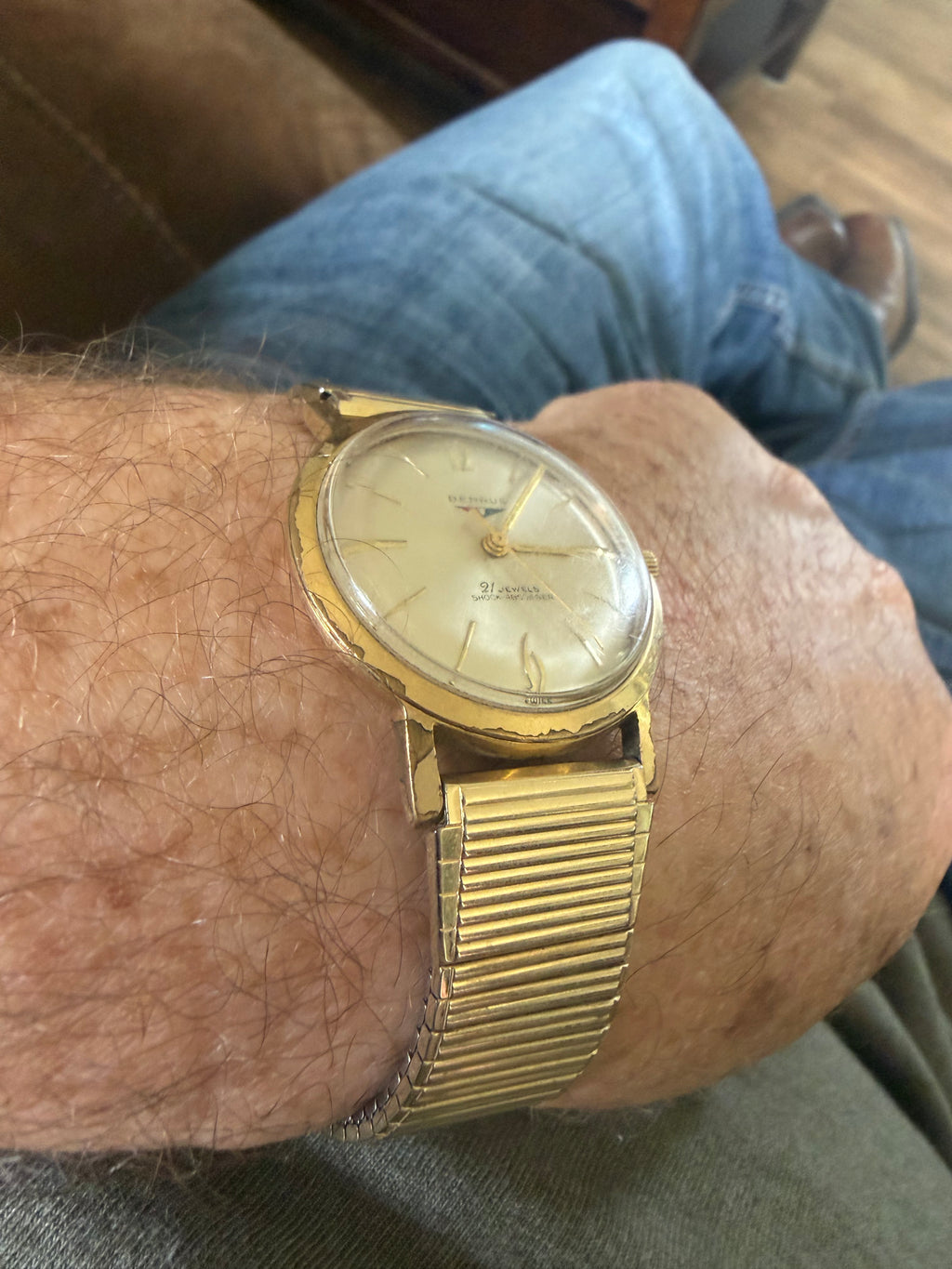 Vintage Benrus 7001 Series 21 Jewel Manual Wind Men’s Watch Runs Great