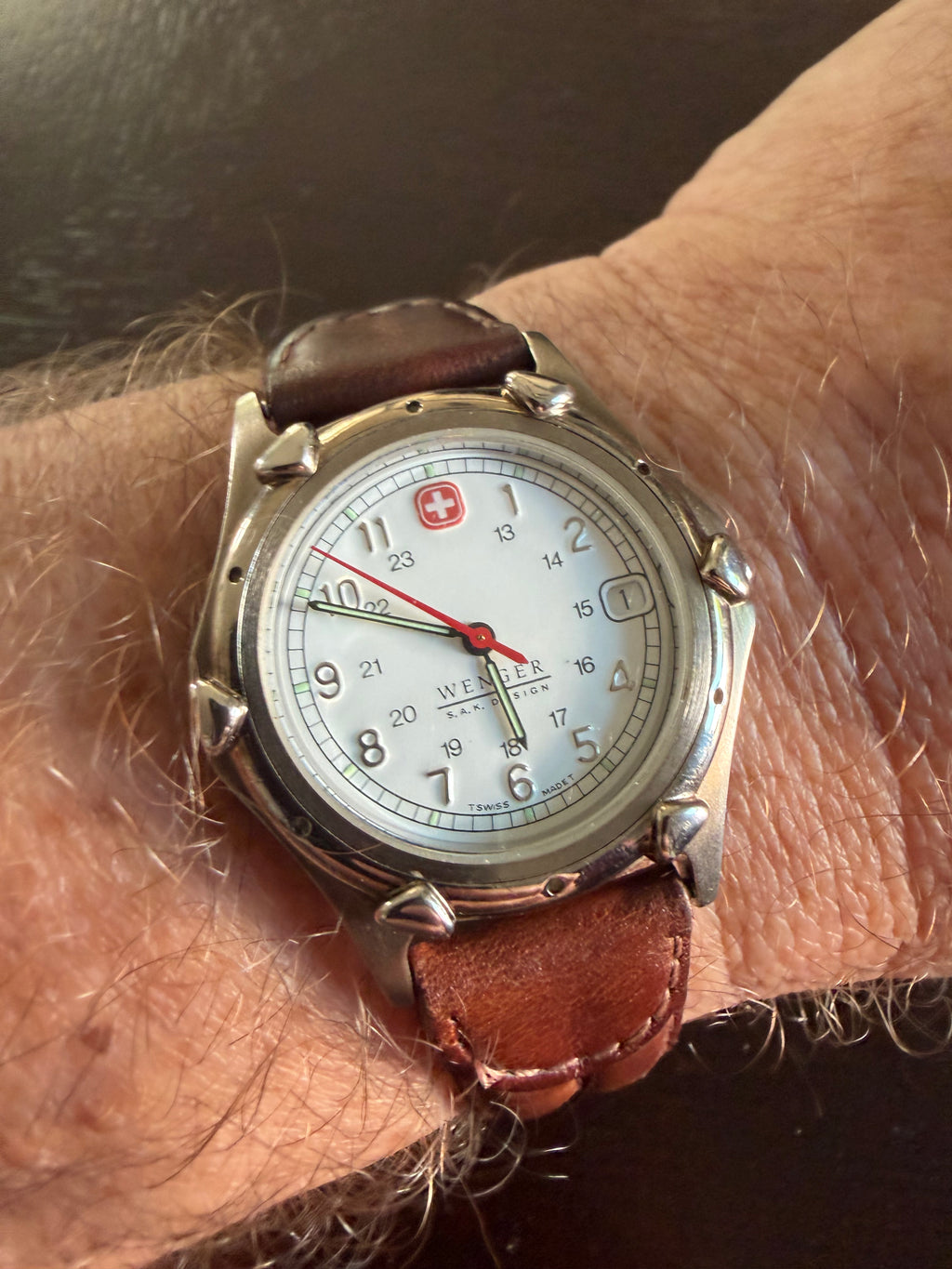 Vintage Wenger Swiss Military Swiss Made Field Watch