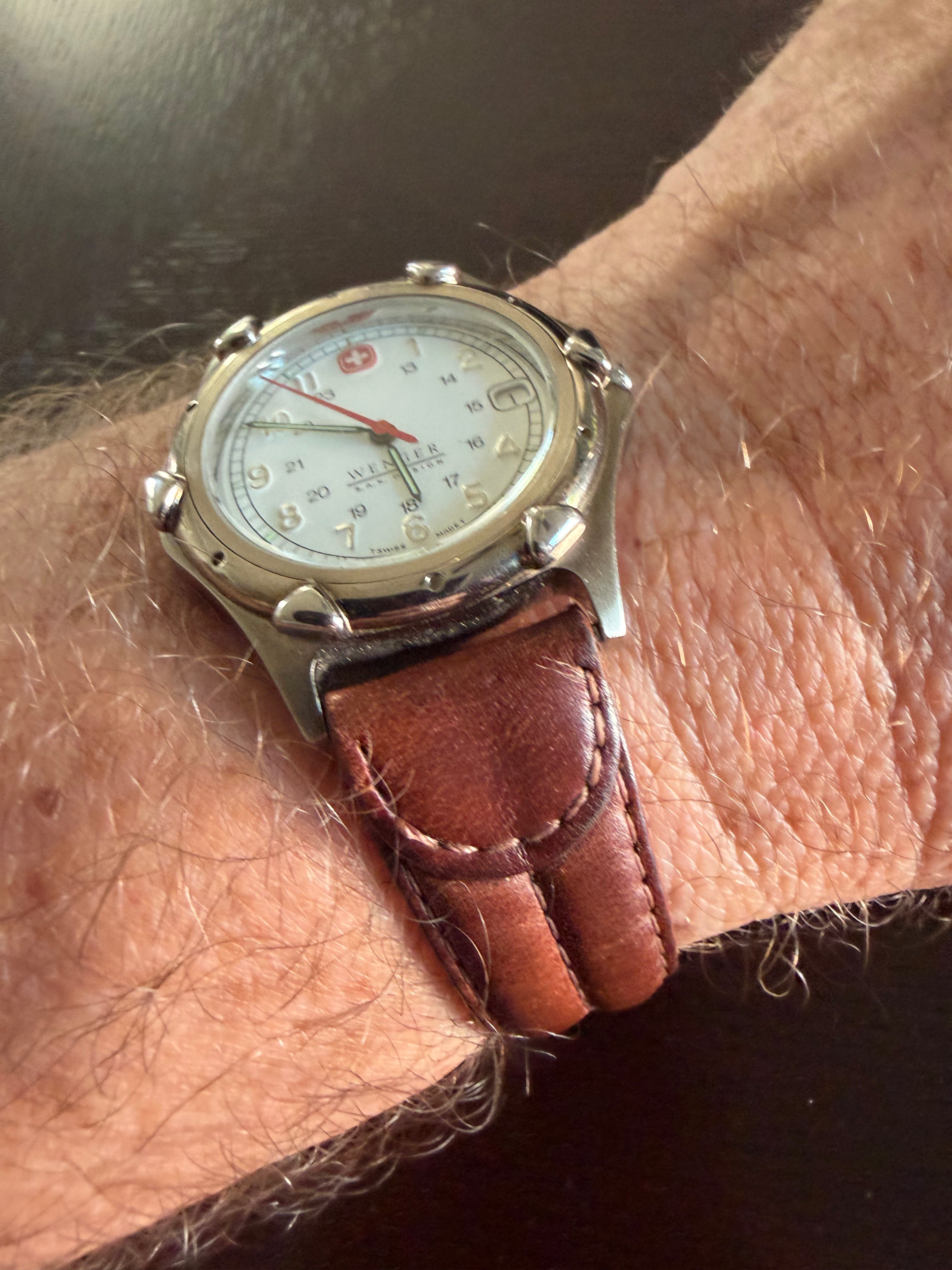 Vintage Wenger Swiss Military Swiss Made Field Watch