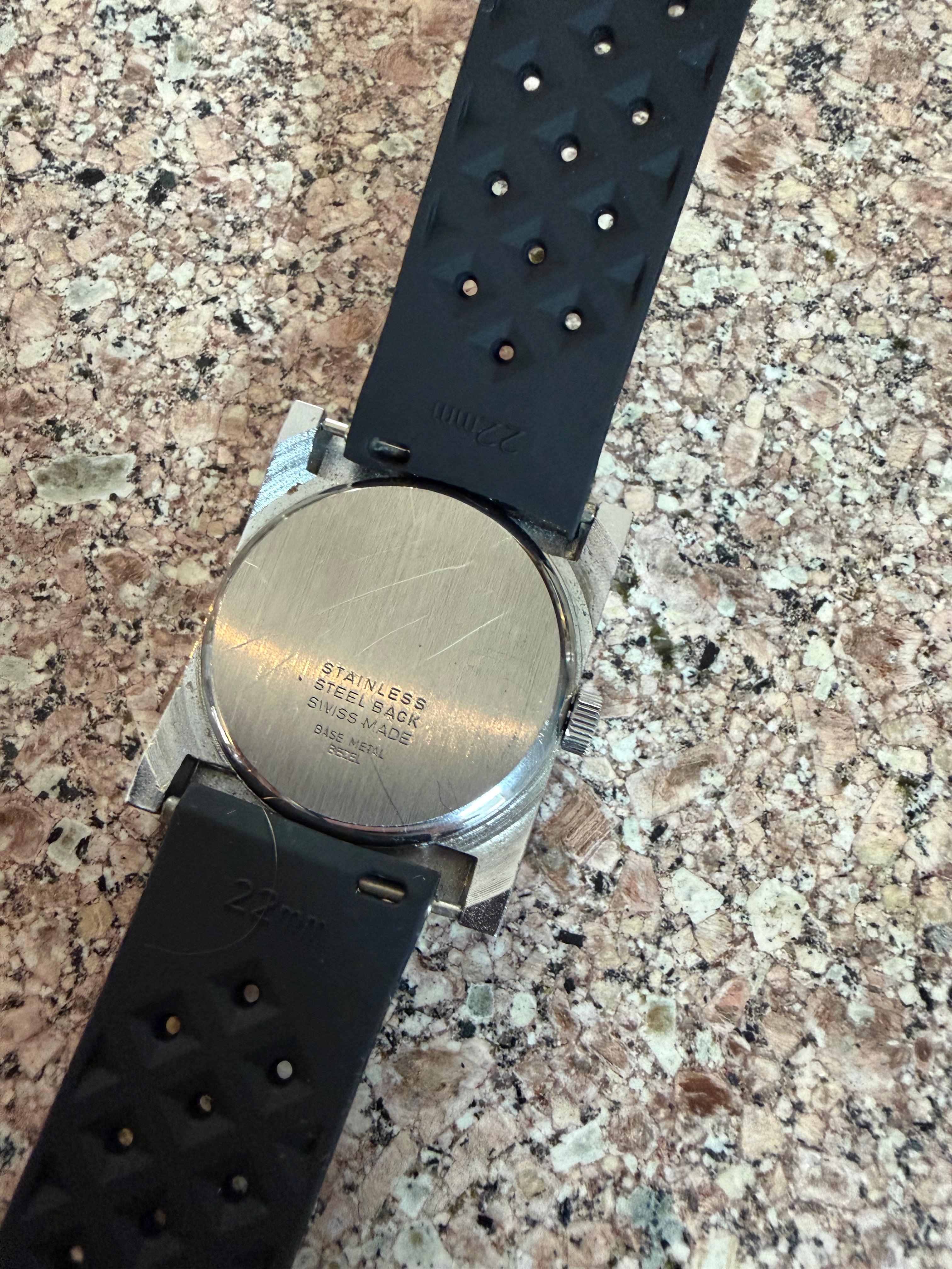 1966 men’s Swiss jump hour mechanical watch