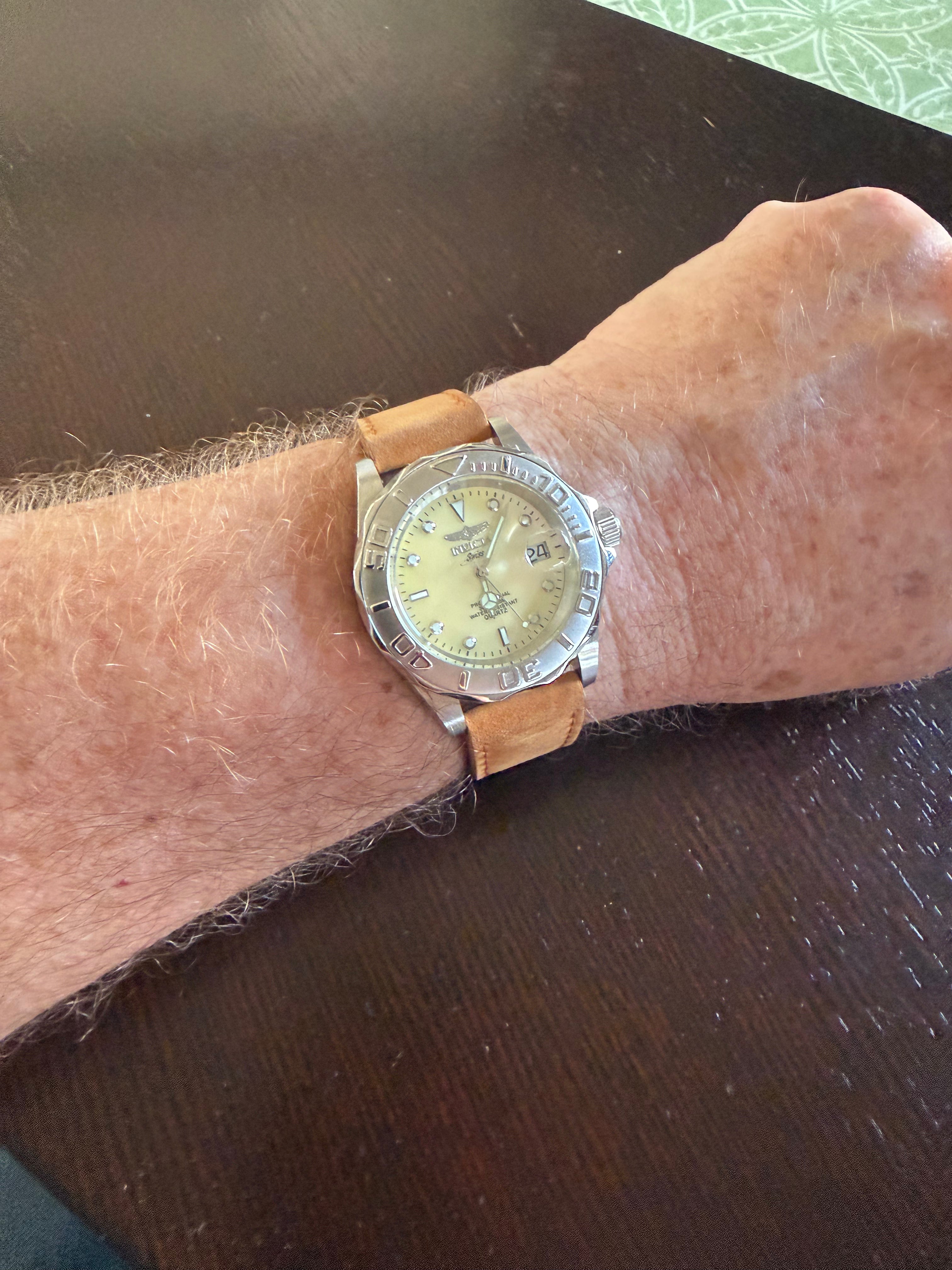 Invicta Swiss Professional Diver 2553 Mother of Pearl Dial Quartz Men’s Watch