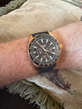 Armitron 20/4958BRG Men’s Multifunction Quartz Watch Rose Gold Tone Black Dial