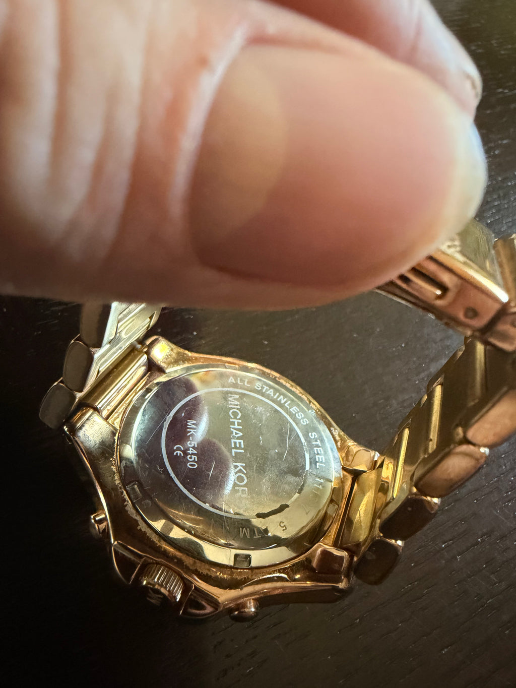 Michael Kors MK5450 Rose Gold Crystal Bezel Chronograph Women’s Watch Date Stainless Steel