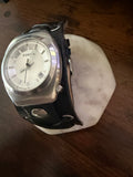 Early 2000’s Fossil Wide Leather Men’s Watch