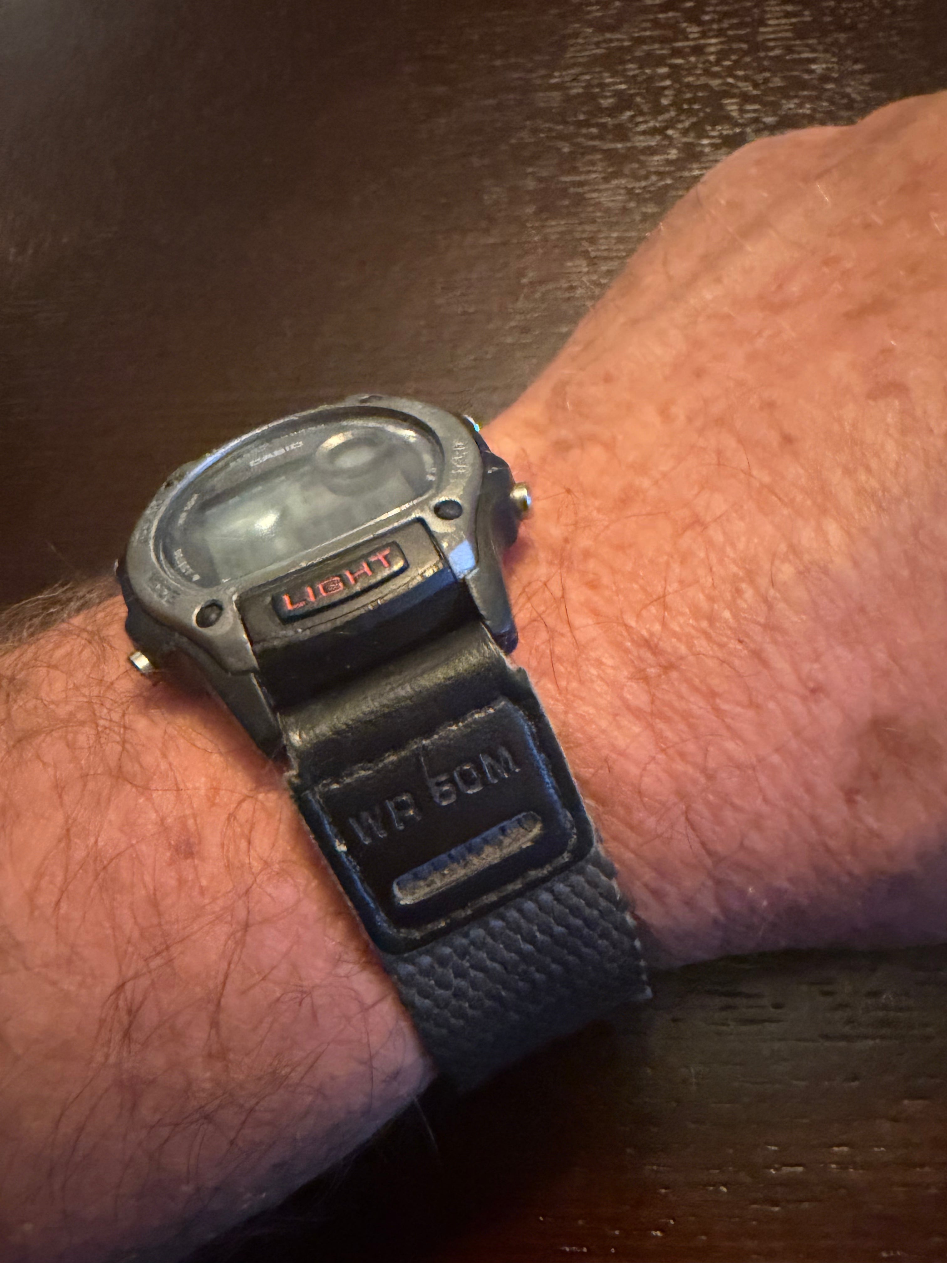 Casio W-94H Illuminator Digital Quartz Watch Module 1950 Black Resin Alarm Chronograph
